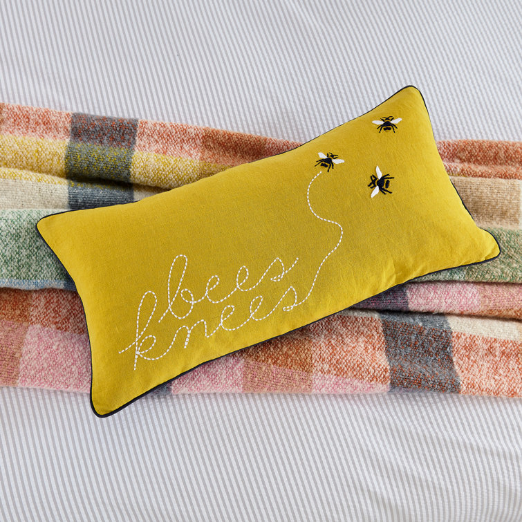 JOULES Bees Knees Rectangular Scatter Cushion With Filling Wayfair.co.uk